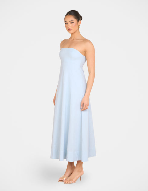 Rose Strapless Maxi Dress